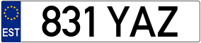 Trailer License Plate